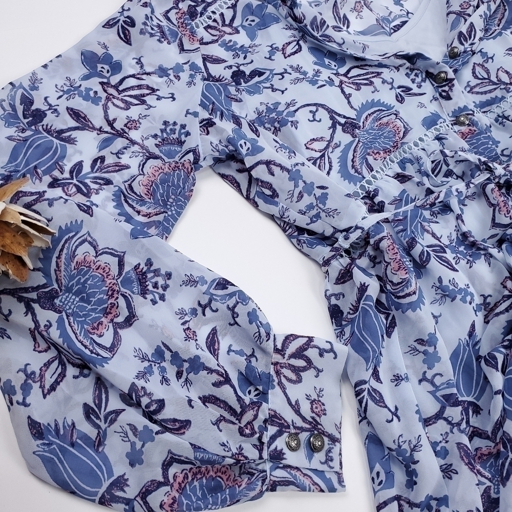Motherhood Maternity Blue Floral 2pc Camisole M - Picture 9 of 16